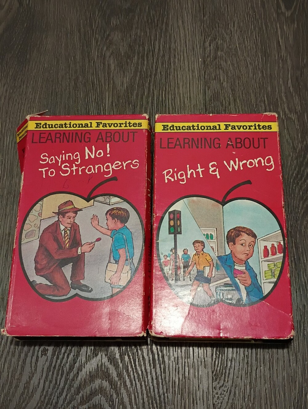 2 Educational Favorites VHS Learning About Right Wrong + Saying No To Strangers